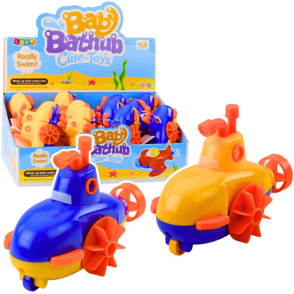 Lean Toys Vonios žaislas povandeninis laivas, mechaninis