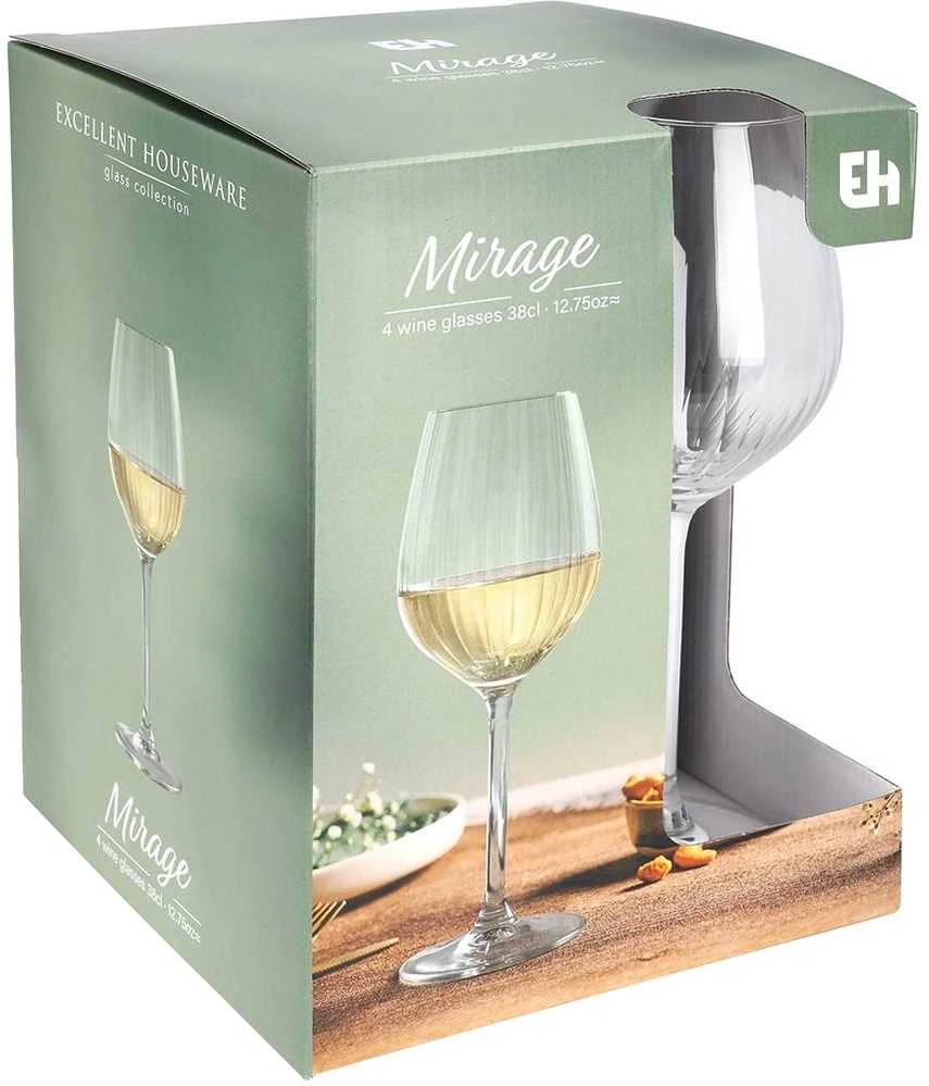 Luigi Bormioli Stiklinės vynui 380 ml 4 vnt.