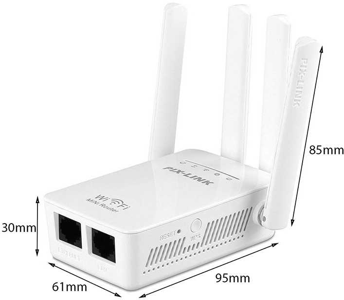 Maršrutizatorius WiFi signalo stiprintuvas 300 Mb/s su WPS