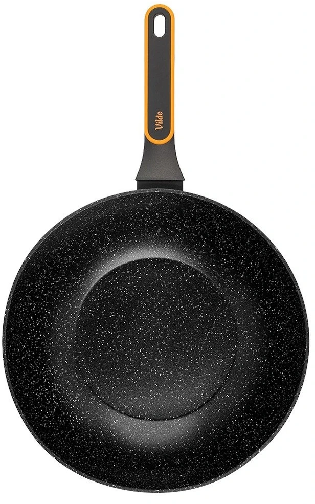 Wok keptuvė su granitine danga, juoda, Ø 32 cm