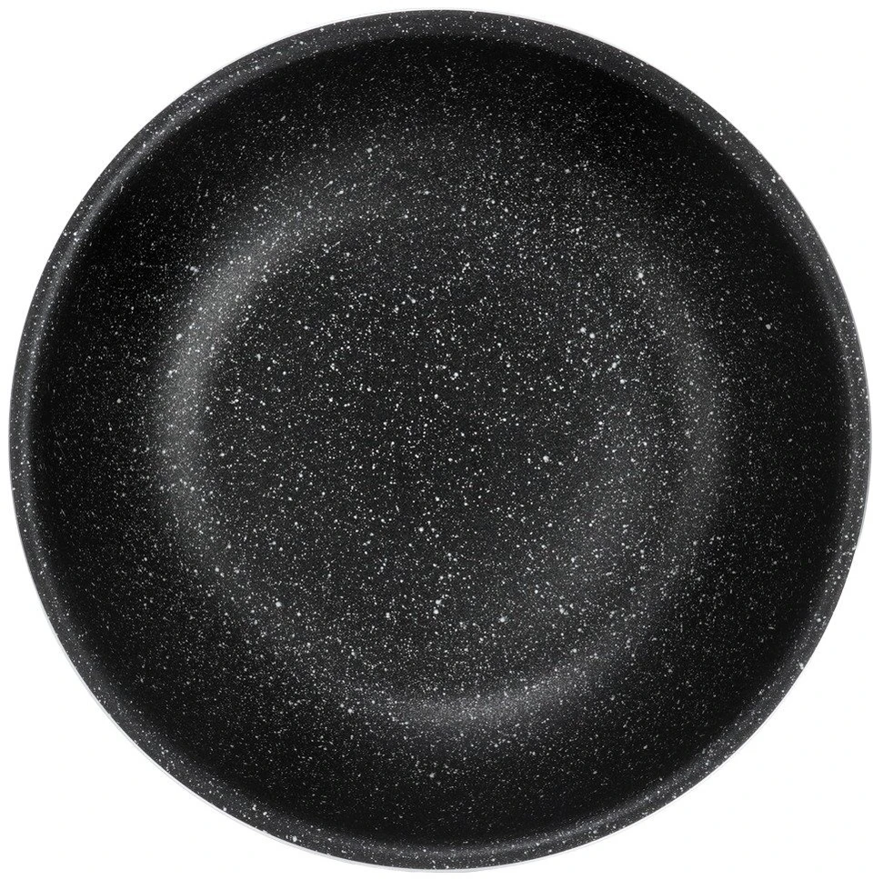 Wok keptuvė su PFLUON GRANIT danga, juoda, 26 cm