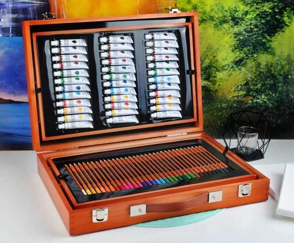 Iso Trade Dažymo rinkinys 174vnt lagamine