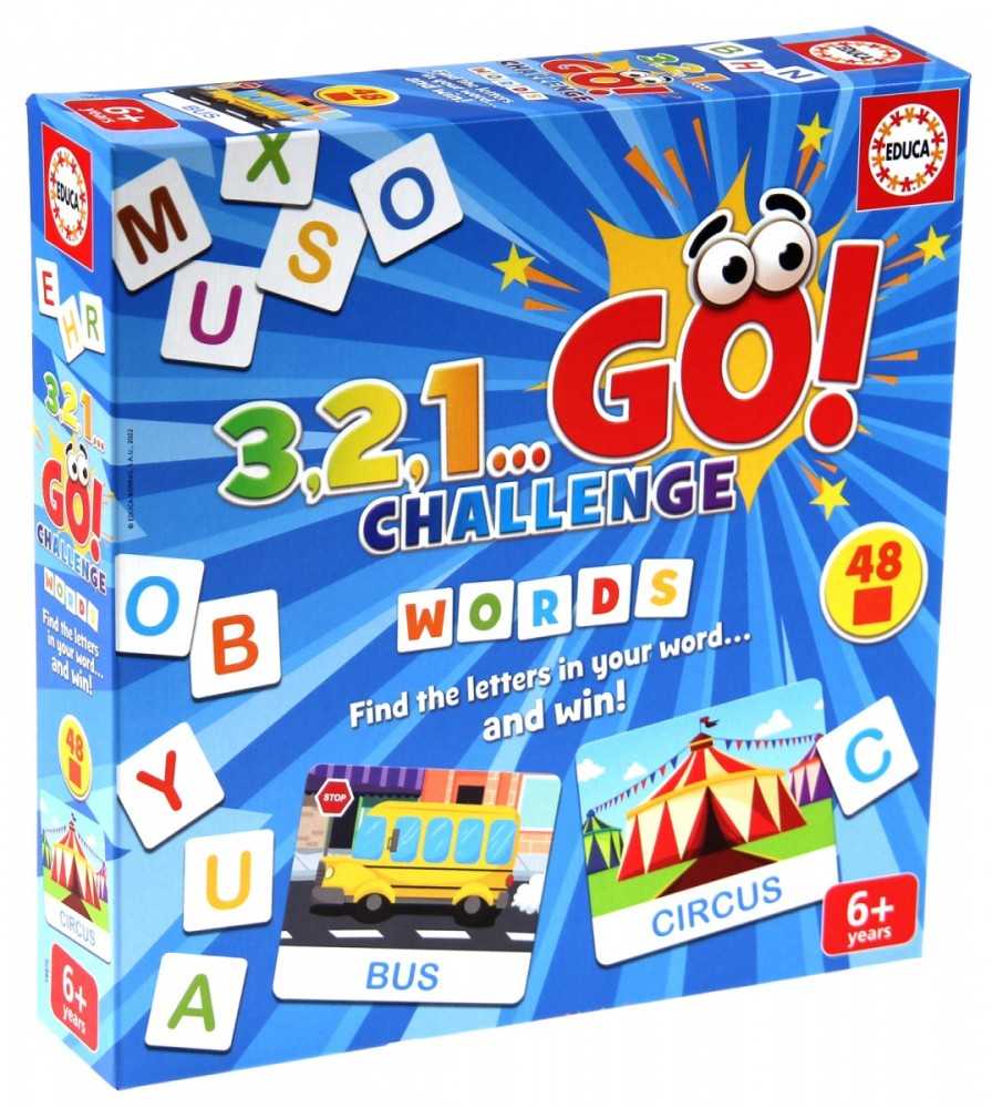 Žaidimas Educa 3,2,1...GO! Challenge Words