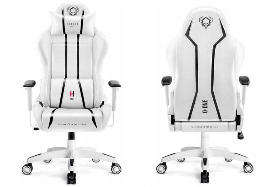 Žaidimų kėdė Diablo X-One 2.0 Gaming Chair Normal, Baltos/juodos spalvos