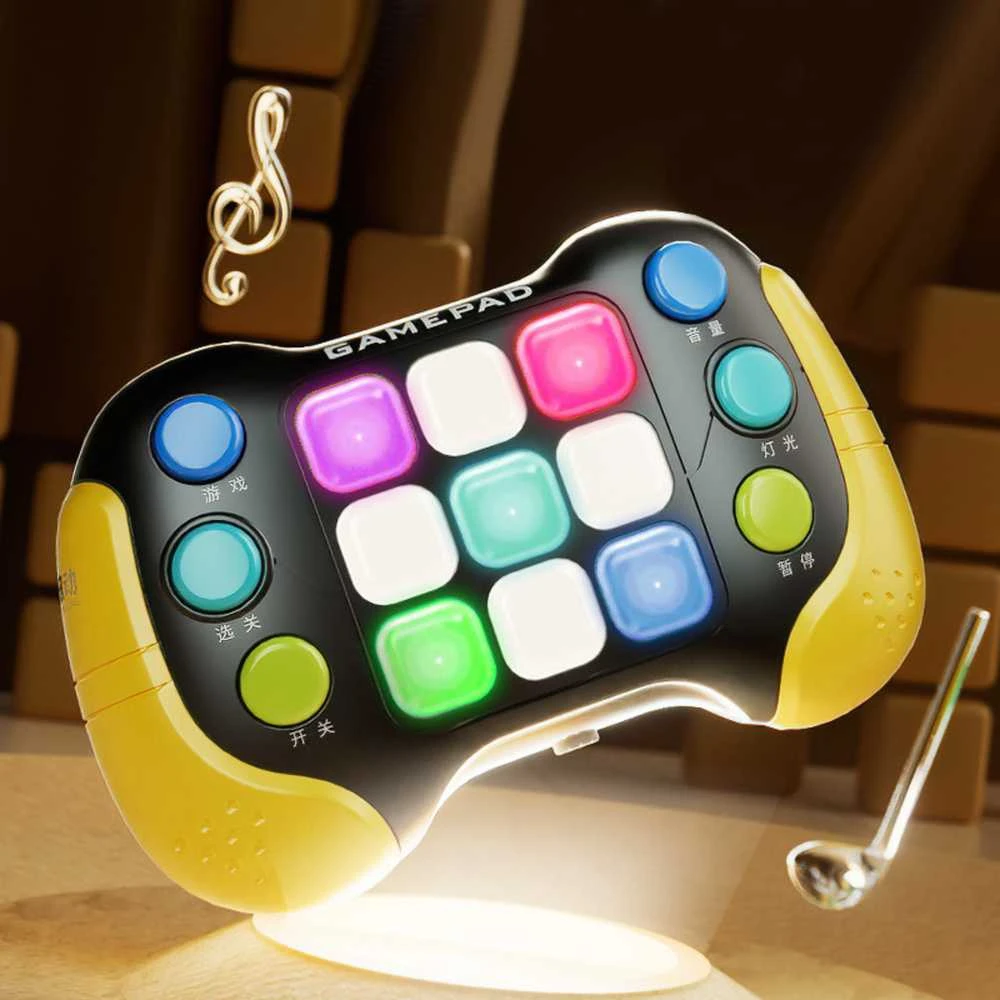 Lean Toys Žaidimų pultas Pop-It su LED ir 5 režimais
