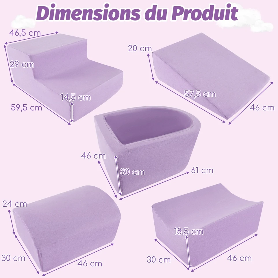 Žaidimų rinkinys Violetinė 5 vnt.