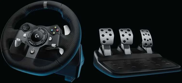 Logitech G920 Driving Force žaidimų vairas skirtas Xbox One ir PC su pedalais