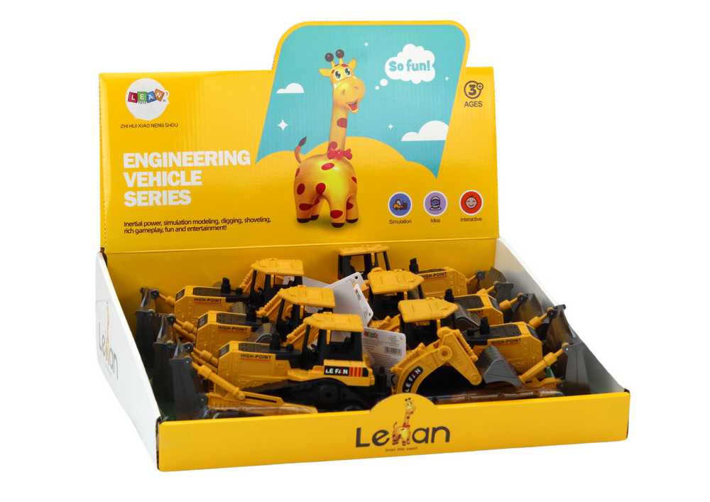 Žaislas vikšrinis ekskvatorius Lean Toys, geltonas
