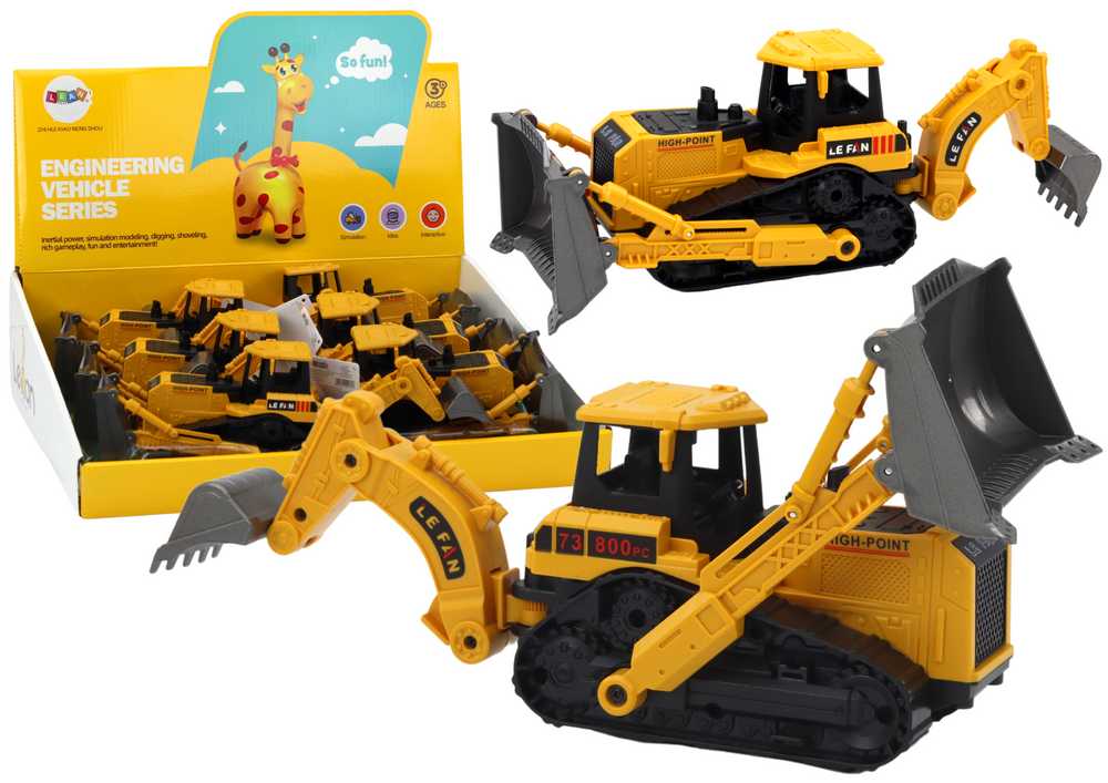 Žaislas vikšrinis ekskvatorius Lean Toys, geltonas