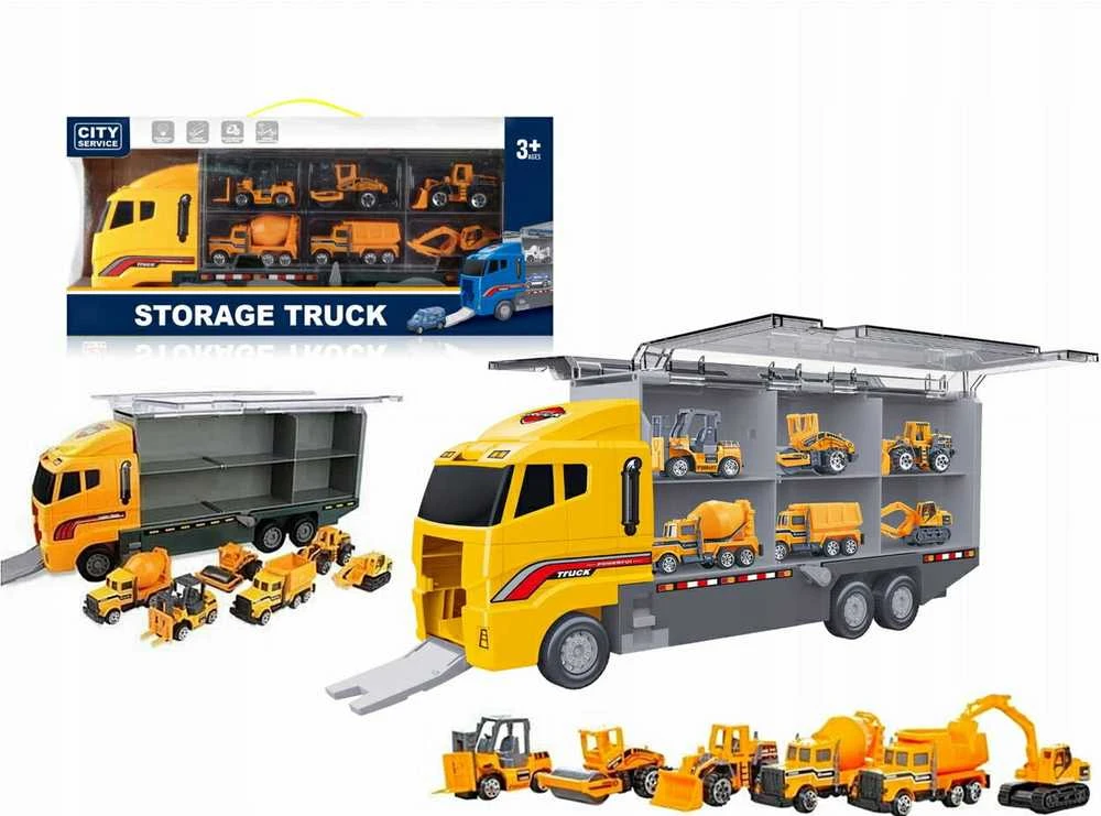 Kruzzel TIR sunkvežimio komplektas su 6 automobiliais 22481