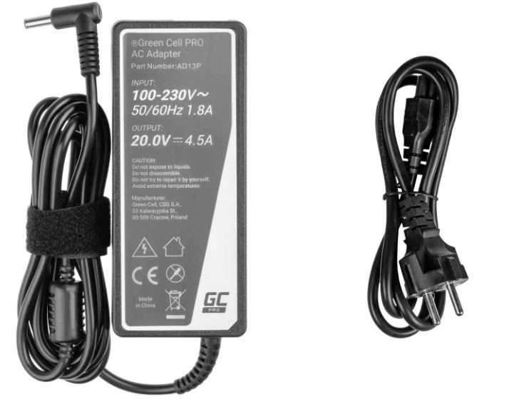 Green Cell Žalias Cell Maitinimo Adapteris - Žalias Cell AD139P 90 W Juodas