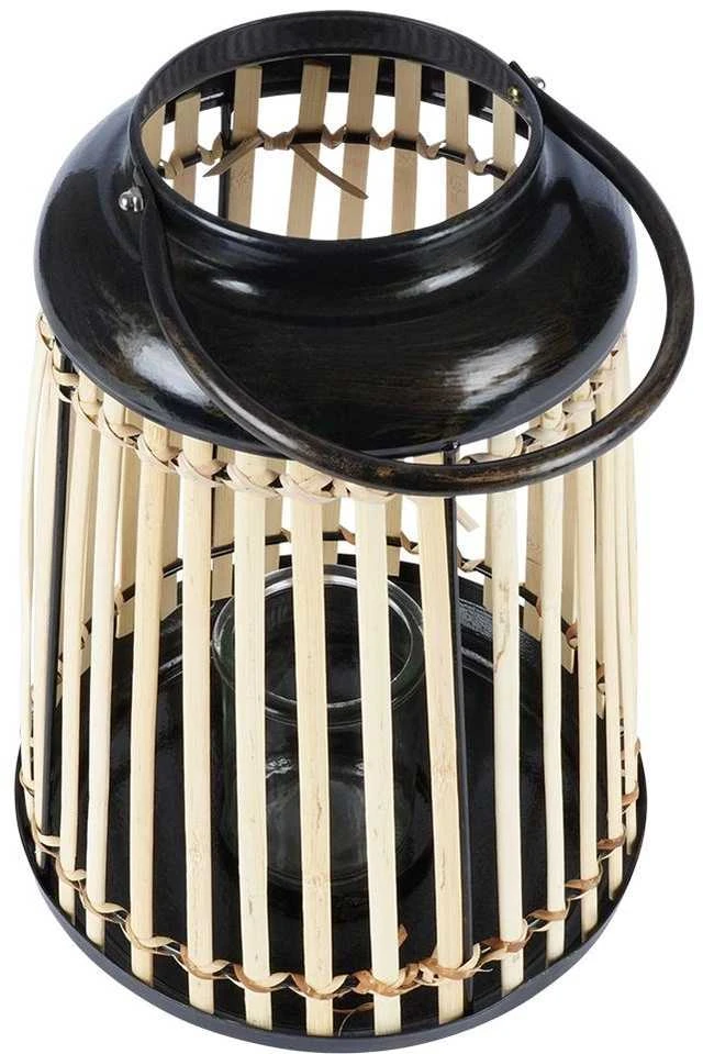 Home Styling Collection Žibintas žvakidė Bambukinis 33 cm