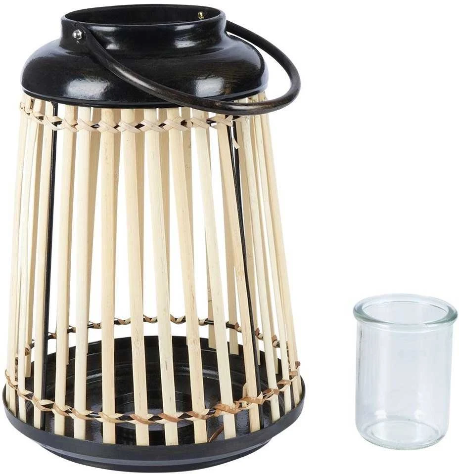 Home Styling Collection Žibintas žvakidė Bambukinis 33 cm