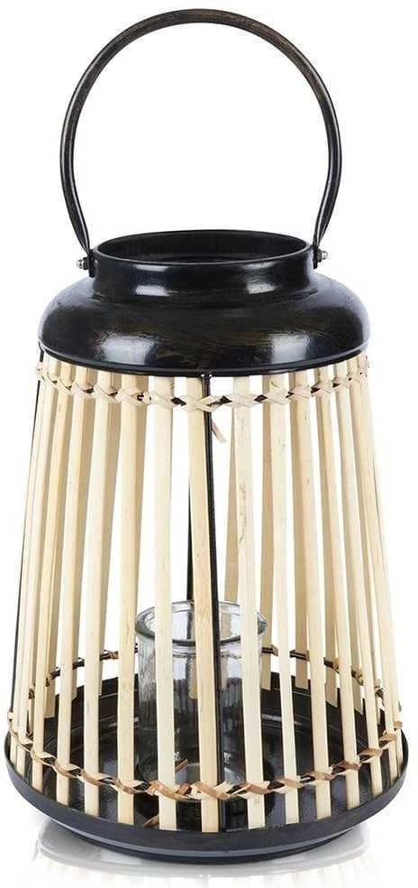 Home Styling Collection Žibintas žvakidė Bambukinis 33 cm