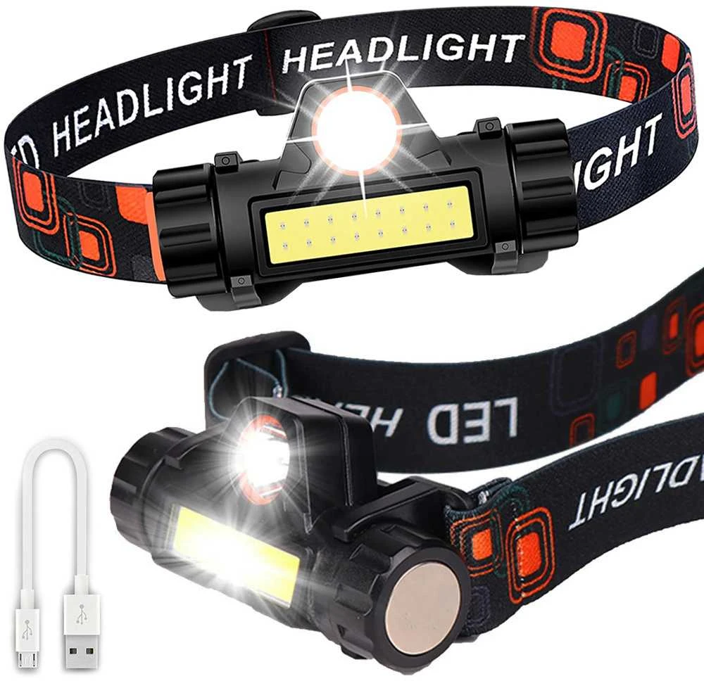 Įkraunamas LED galvos prožektorius 4in1 su magnetu