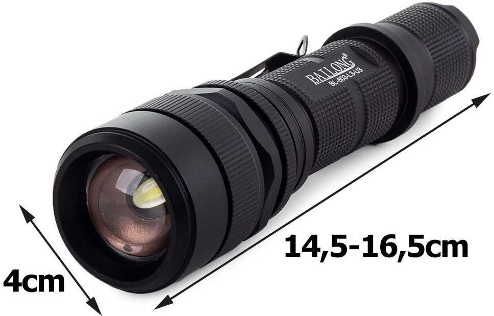 Žibintuvėlis Bailong 603 LED su CREE XM-L T6 dioda ir USB krovimu