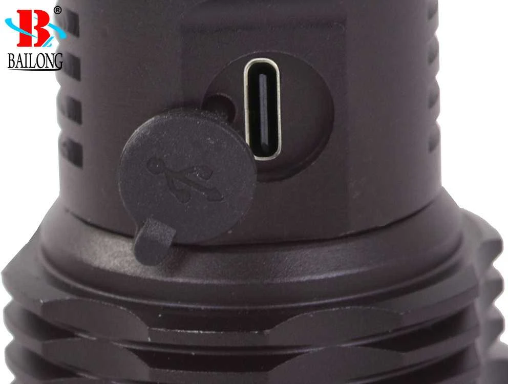 Žibintuvėlis Bailong BL-P59-2-P50 su CREE XHP50 dioda ir zoom funkcija
