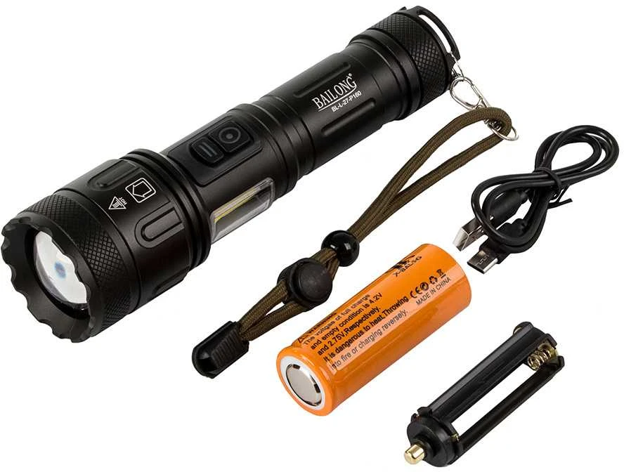 Žibintuvėlis Bailong L-27 su LED CREE XHP160