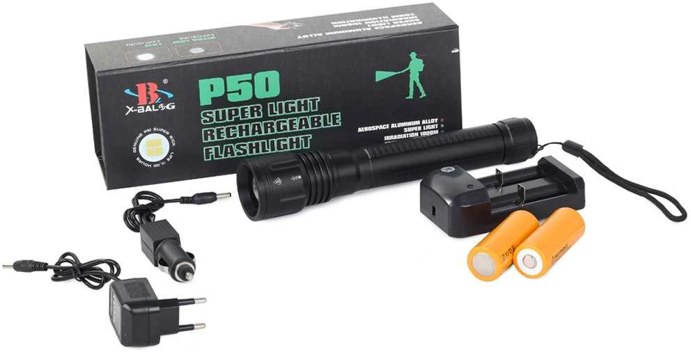 Žibintuvėlis Bailong P58 LED CREE XHP50 su priartinimu
