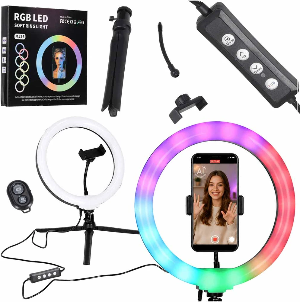 Žiedinė LED lempa 25.5 cm