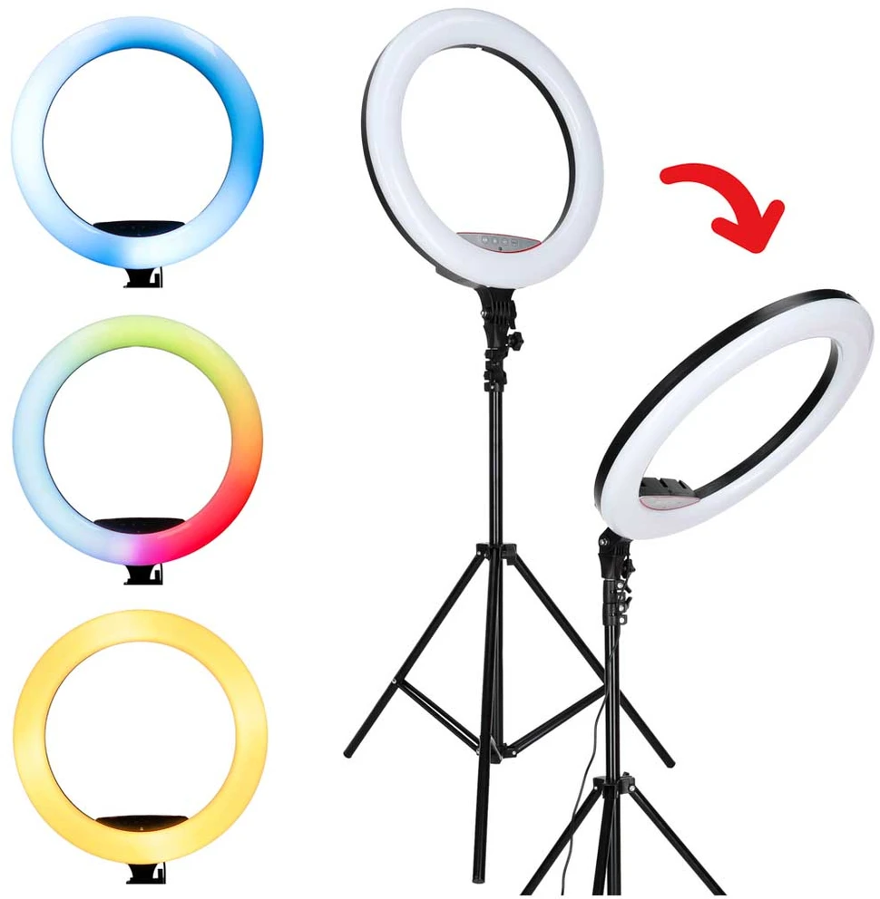 Žiedinė LED lempa 45 cm