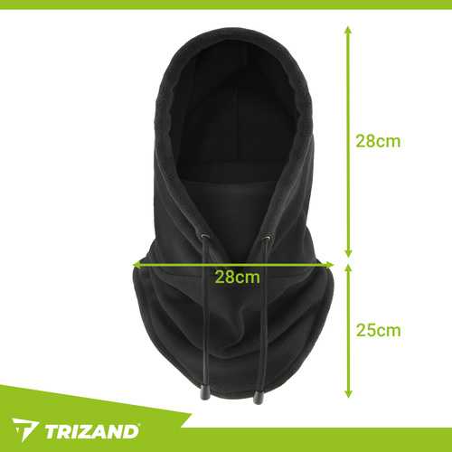 Winter scarf - juodas Trizand 26127