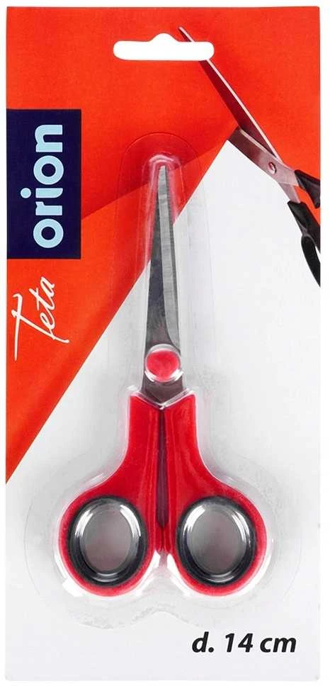 Orion Universalios žirklės 14 cm, raudonos