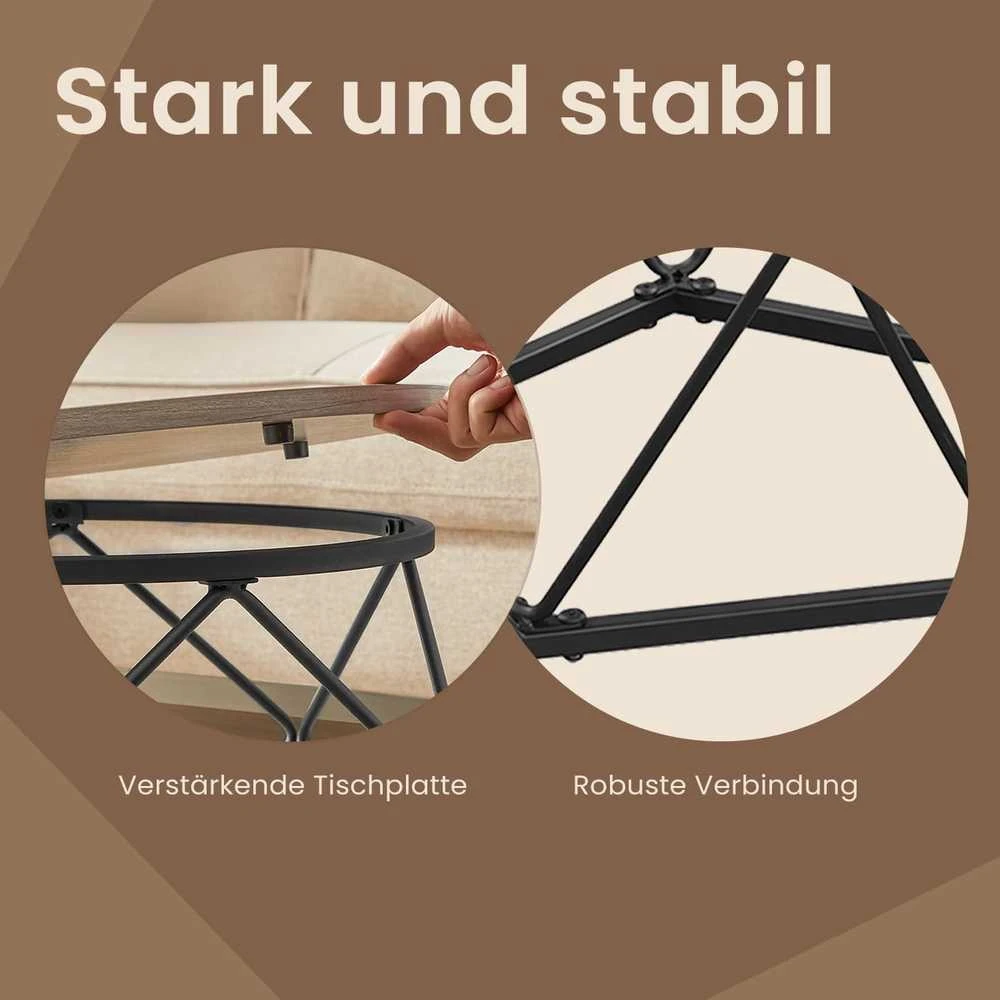 Songmics Vasagle 2 mažų staliukų rinkinys