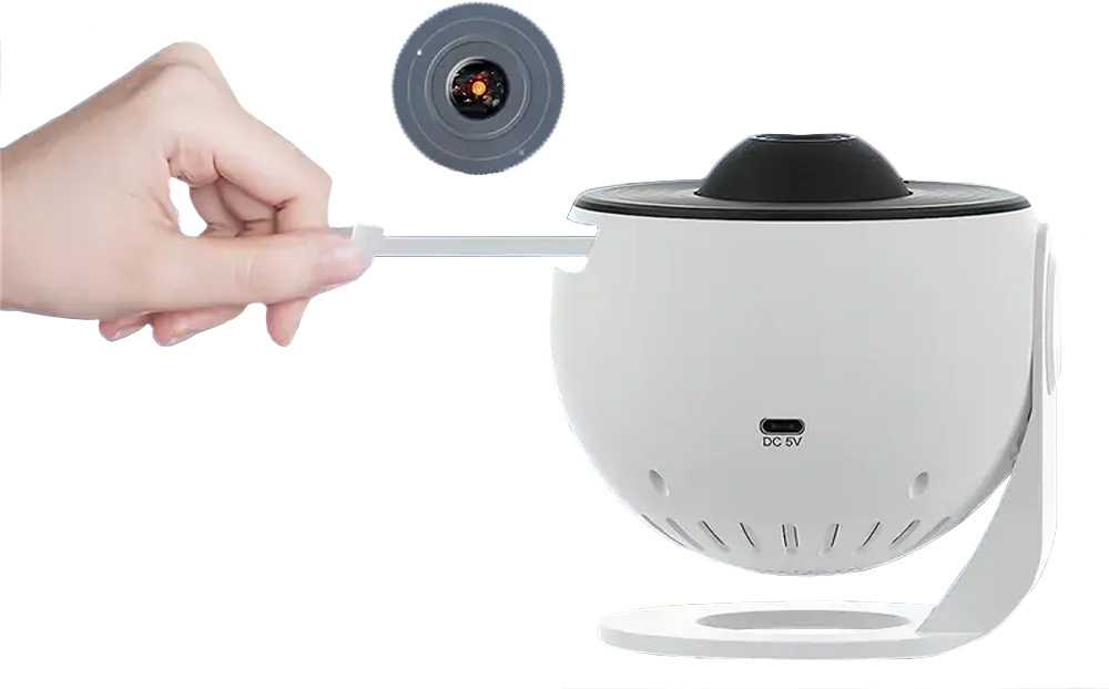 Žvaigždžių projektorius su 12 skaidrių, 10W, 360°