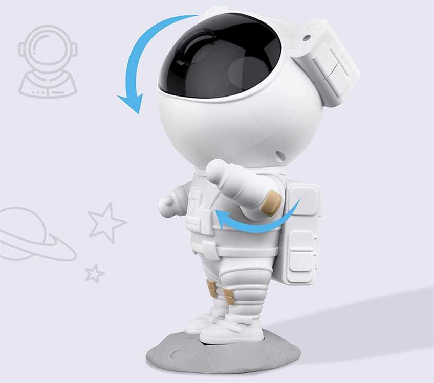 Žvaigždžių projektorius su astronautu, 23cm