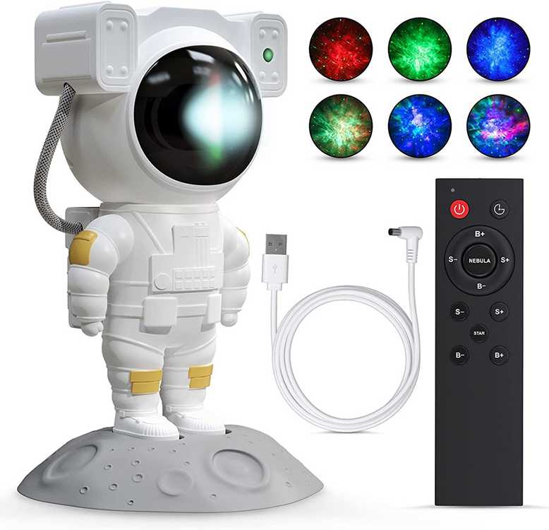Žvaigždžių projektorius su astronautu, 23cm