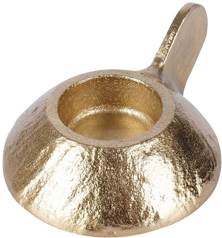 Lumarko Home Styling Collection Žvakidė aliuminė 12x9x5 cm auksinė