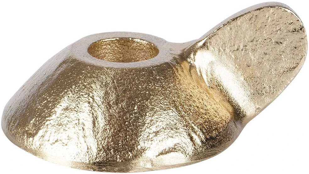 Lumarko Home Styling Collection Žvakidė Aliuminis Auksinė 9x7,5x4 cm