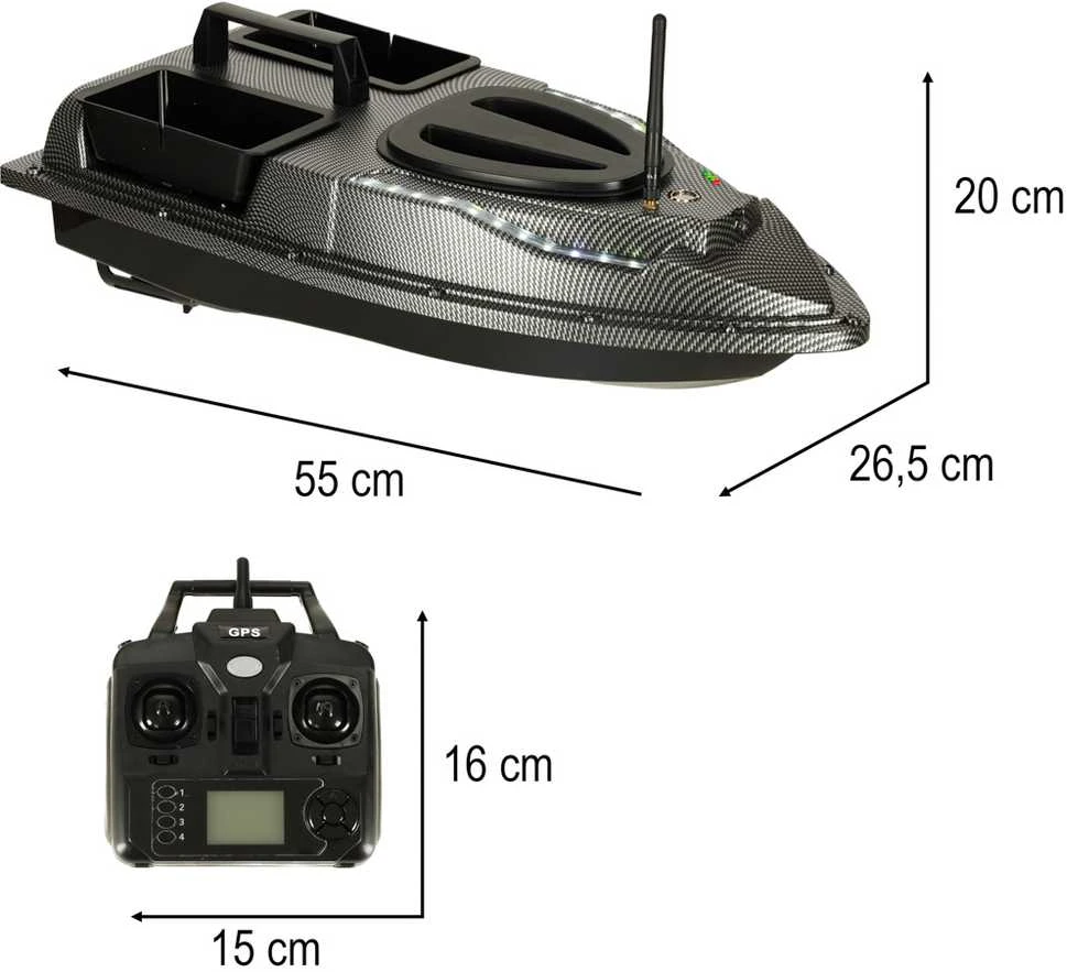 Žvejybinė pašaro valtis 55 cm