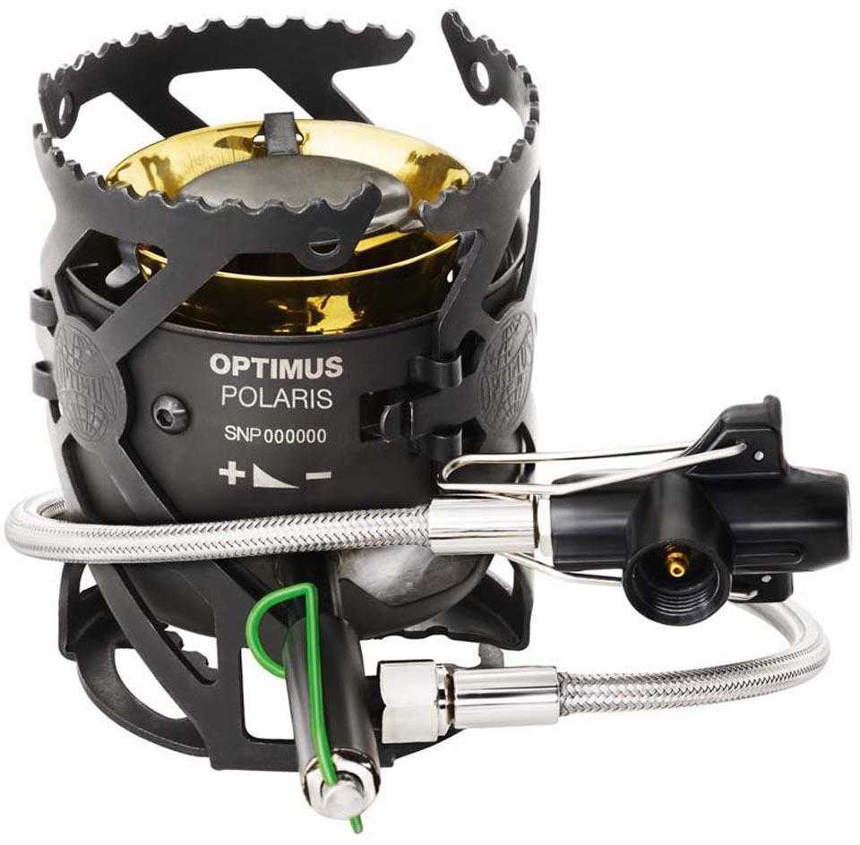Optimus Polaris skysto kuro viryklė žygiams su kuro buteliu 400 ml