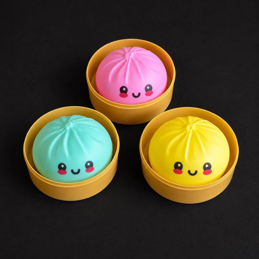 Antistresinis žaislas Squishy Koldūnas Dumplings, 8 cm