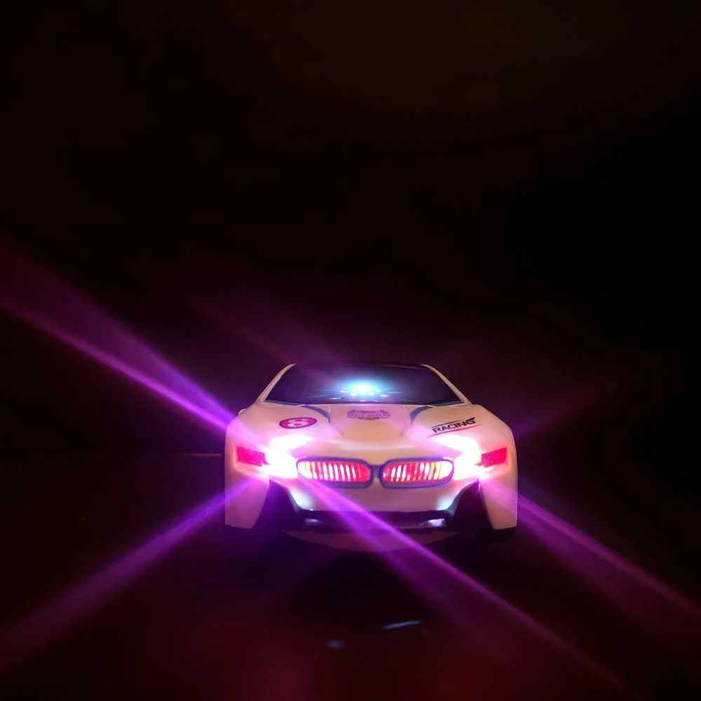 LED šviečiantis garsus leidžiantis robotas mašina