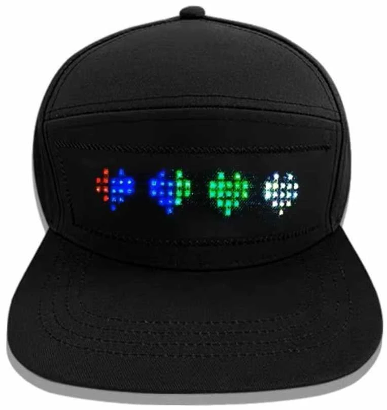 Programuojama LED kepurė