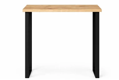 BERGAMO 110X60 ąžuolinis baro stalas : Apdaila - Be apdailos, Stalviršio briauna - 2+2 cm