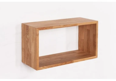 CLOSE (60x24x32cm) ąžuolinė sieninė lentyna : Apdaila - Aliejuota bespalviu aliejumi su kietaisiais vaškais