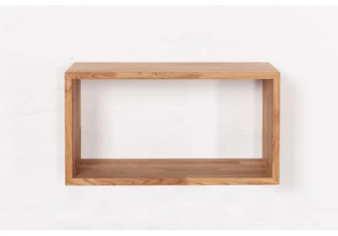 CLOSE (60x24x32cm) ąžuolinė sieninė lentyna : Apdaila - Aliejuota bespalviu aliejumi su kietaisiais vaškais
