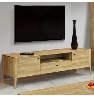 COMO 180cm Ąžuolinis TV staliukas : Apdaila - Be apdailos