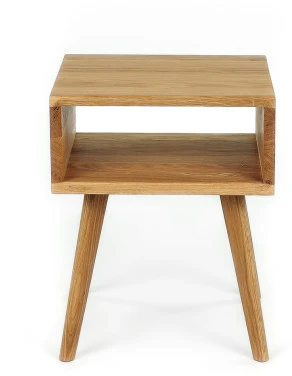 DANISH SIMPLE 40cm Ąžuolinė spintelė prie lovos : Apdaila - Aliejuota bespalviu linų sėmenų aliejumi