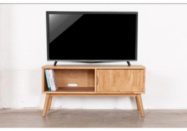 FUTURA 112cm Ąžuolinis TV staliukas : Apdaila - Aliejuota bespalviu aliejumi su kietaisiais vaškais