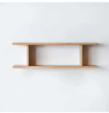 H FORMOS (80x20X24cm) ąžuolinė sieninė lentyna : Apdaila - Aliejuota bespalviu aliejumi su kietaisiais vaškais