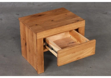 HENRI WILD OAK 50cm Ąžuolinė spintelė prie lovos : Apdaila - Aliejuota bespalviu linų sėmenų aliejumi