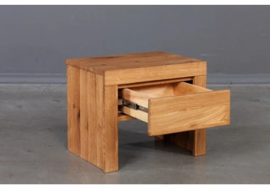 HENRI WILD OAK 50cm Ąžuolinė spintelė prie lovos : Apdaila - Aliejuota bespalviu linų sėmenų aliejumi