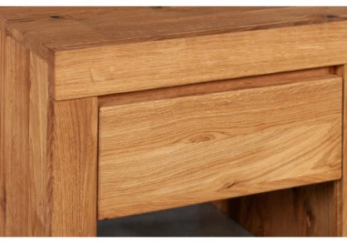 HENRI WILD OAK 50cm Ąžuolinė spintelė prie lovos : Apdaila - Aliejuota bespalviu linų sėmenų aliejumi