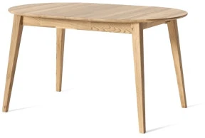 HOWDALA 140-180X90 ovalus ąžuolinis, prasiilginantis, stalas : Apdaila - Be apdailos