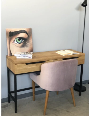 HUGO 120cm Ąžuolinė konsolė : Apdaila - Be apdailos